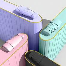 Solid Color Minimalist Portable Folding Umbrella With Storage Box, Lightweight UV Protection Durable Rain Umbrella, Unisex