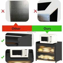 Caja de Pan Grande de Doble Capa, Paneras para Mostrador de Cocina, Contenedor de Madera con Ventana Acrílica, Caja de Pan Grande para Almacenar Base para Cupcakes Pastel de 3 Niveles - por defecto - Ver 4