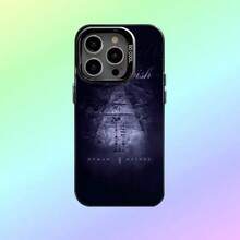 Funda de teléfono Rock Band N- Lanternlight para 17, 16, 15, 14, 13, 12, 11 Plus, Pro Max, funda de teléfono colorida con parte trasera plateada - z8 - Ver 6
