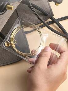 50pcs PVC Clear Jewelry Anti-Oxidation Zipper Bags, Plastic Bags For Packaging Jewelry, Rings, Earrings, Transparent Polyethylene Bags - Clear - View 4