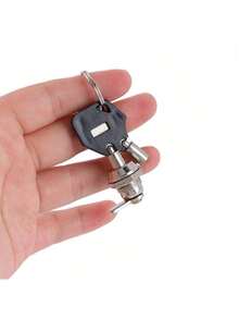 1/2pcs Metal Lock, Threaded Mailbox Cabinet Drawer 1/4 Turn Cam Lock, Drawer Cabinet Mailbox Lock With 2 Keys, Cabinet Door Hardware - Multicolor - View 5
