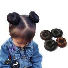 4-Inch Baby Wig Set, Hairbun Wig Bag, Baby Hair Clips, Etc. - Multicolor - View 7