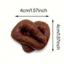 1 Set Surprise Gift Box, Containing Prank Toys - Realistic Fake Feces And Gift Box, Orange Design, Suitable For Birthday And Other Occasions - Funny And Novel Gift - Multicolor - View 3