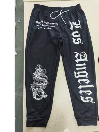 新款男士运动抽绳设计长裤，时尚百搭，适合所有季节，休闲、复古、健身、慢跑皆宜。