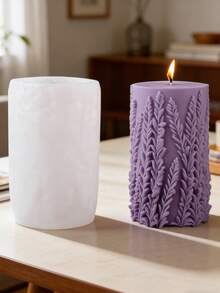 1个郁金香茎形硅胶蜡烛模具 - 白色 - 查看 3