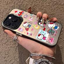 SANRIO Funda con Etiqueta de Hello Kitty de Dibujos Animados para 17/16/15/14/13/12/11 Gram Note 20 - 1 - Ver 2
