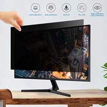 Vbestlife Filtro de Pantalla de Privacidad de Computadora de 215 Pulgadas para Monitor de Computadora de Pantalla Ancha Película Protectora para Confidencialidad de Datos Relación de - como en la foto - Ver 2