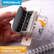 6-Hole Metal Desktop Punch, White, Multi-Functional - Multicolor - View 5