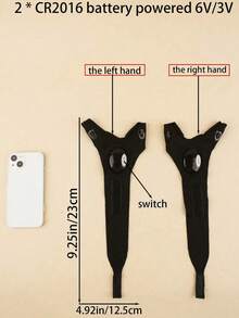 1 双 LED 便携式照明手套，成人男友风炫酷小工具照明手套，迷你电池供电，适用于家庭照明、露营、徒步旅行、钓鱼、维修等（含电池） - 彩色 - 查看 12