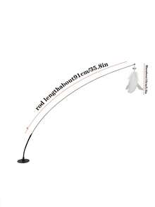 New Cat Teaser Toy With Feathers, Prevents Cats From Feeling Lonely. It Has A Suction Cup That Can Firmly Attach To Smooth Surfaces Like Glass, Allowing Your Cat To Feel Happy And Joyful. - Multicolor - View 2