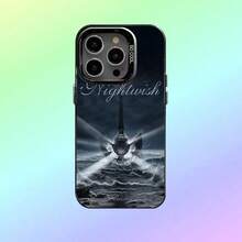 Funda de teléfono Rock Band N- Lanternlight para 17, 16, 15, 14, 13, 12, 11 Plus, Pro Max, funda de teléfono colorida con parte trasera plateada - z8 - Ver 8