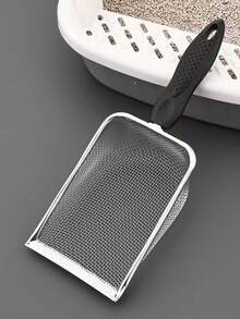 1pc Stainless Steel Cat Litter Scoop, Leak-Proof Fine Holes Pet Waste Scooper With Thick Long Handle, Durable Sifter For Clumping/Scoopable Litter, Non-Slip Grip - Multicolor - View 11