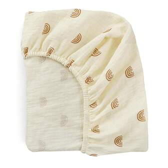 1 st. dra-på-lakan till spjälsäng, enfärgat, mjukt och hudvänligt, tvättbart, sitter på plats, viktigt för daglig användning av baby