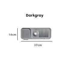 1pc Faucet Drip Mat - Dish Soap Sponge Holder Tray - Kitchen Sink Accessories Small Tool Bathroom Countertop Drying Mat Anti-Splash Board