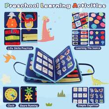 Educational Learning Toys-Felt Textures Offer Tactile Exploration, Making It Ideal For Interactive Learning And Parent-Child Bonding. Promote Sensory Development And Practical Skills, Multifunctional Educational Tool Features Creative Pasting. - 粉色 - 查看 3