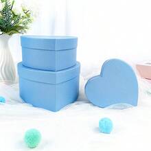 3pcs Heart-Shaped Gift Box Set, DIY Stackable Heart Design, Multi-Color Compact Capacity, Suitable For Bedroom, Living Room, Party, Mother's Day, Women's Day, Valentine's Day, Birthday, Wedding, Holiday - Multicolor - View 8