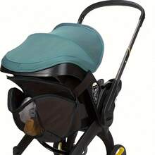Bolsa para Carrinho de Bebê Doona, Bolsa com Zíper Antiderrapante para Cadeirinha de Carro, Bolsa Organizadora para Acessórios de Carrinho, Bolsa para Fraldas para Mamães - Preto - Ver 2