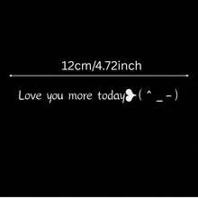 1pc "Love You More Today" Seamless Corner-Free Decal: Ideal For Car Interior & Tutor Office, Embody "Every Day Is Full Of Love & It Only Grows More" Spirit.Edge-Free Smooth Craft, Sleek Auto Surface Fit, Infuse Commute With Warm Affection & "Love Grows Daily, Confidence Blooms" Vibe.