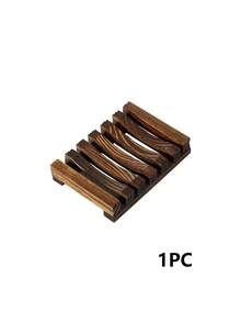 Retro Wooden Soap Dish Fashionable Minimalist Bathroom Soap Holder Bathroom Drain Soap Tray Sink Soap Rack Handmade Soap Holder - Brown - View 9