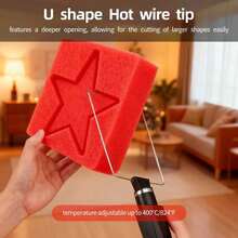 聚苯乙烯 (EPS) 切割、热切割工具、泡沫切割机、电热丝泡沫切割机、模型制作工具、聚苯乙烯模型切割和雕刻、泡沫雕刻工具、轻质材料切割、DIY 聚苯乙烯模型切割和雕刻、热切割设备、泡沫模型制作、热切割笔尖、温度可调、热熔切割、高温切割、温度控制、电热切割、三合一 DIY 手工热切割工具套件(适用于软木、泡沫、KT 板)、3D 打印修改切割笔、热刀雕刻机 - 深黑色 - 查看 2