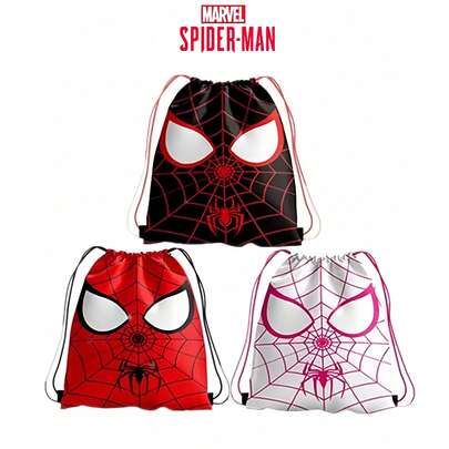 漫威蜘蛛侠无纺布抽绳袋，礼品袋，男孩生日礼物，派对装饰，背包收纳袋，男孩圣诞礼物