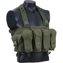 Chaleco táctico multifuncional al aire libre para cazar y acampar Chaleco Porta Placas con carga múltiples bolsillos chaleco para hombres - Verde militar - Ver 7