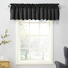 Barrow - Par de Cortinas con Bolsillo para Barra de bajo Consumo, Color Verde Salvia, 18 x 54 Pulgadas (Paquete de 2) - Negro - Ver 2