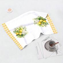 2/4 Piezas Paños de cocina con estampado de limón, toallas modernas de microfibra súper absorbentes, toallas de té para cocinar y hornear, paños de limpieza, toallas de mano, toallas de té, ultra suaves y altamente absorbentes, decoración de cocina, regalos para vecinos, madres, cumpleaños, regalos de inauguración de la casa para amigos, artículos esenciales de cocina, necesidades diarias - Multicolor - Ver 9