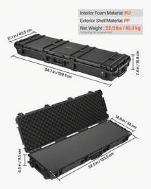 Gun Sleeve - 52,4 * 15,5 * 6,2 Zoll, Schwarz - View 3