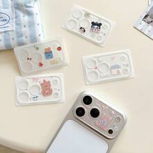 1pc Cute Cartoon Camera Lens Film For IPhone 17 Pro Max, Full Coverage Lens Protector For 17 Pro, Does Not Affect Phone Case - Multicolor - View 1