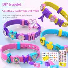 DIY Beaded Bracelet Toy, Handmade Creative Cartoon Bracelet Pendant, Gift For Girls, Holiday Gift, Christmas Gift, Birthday Gift - Multicolor - View 4