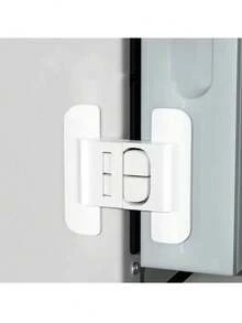 1/10/15pcs Safety Locks, Refrigerator Door Auto Close, Drawer Auto Lock, No Drill Installation Water Dispenser Door Auto Close, Safety Anti-Unlock Buckle
