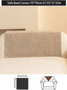 1pc Versatile Chenille Sofa Cushion Cover, Modern Minimalist Non-Slip Sofa Seat Pad, Dust-Proof And Washable Sofa Slipcover, Soft And Colorfast, Pet-Friendly Protector Fit For Bedroom, Office, Living Room Combination Furniture, L-Shaped Sofa And 1/2/3/4-Seat Sofa - Khaki - View 14