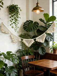 1 vòng hoa tua rua màu be, vòng hoa treo tường phong cách Boho, vòng hoa tua rua tông màu trung tính, vòng hoa phong cách nhà nông thôn, trang trí tua rua phòng ngủ/phòng khách, vòng hoa tua rua phong cách đồng quê, trang trí nhà phong cách Boho với tua rua, vòng hoa treo tường tối giản với tua rua. - Nhiều màu - Xem 4