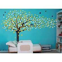 Vinyl Art Wall Decals Mural for Nursery Room, Sakura Tree Removable Black(default) - Multicolor - Ver 1