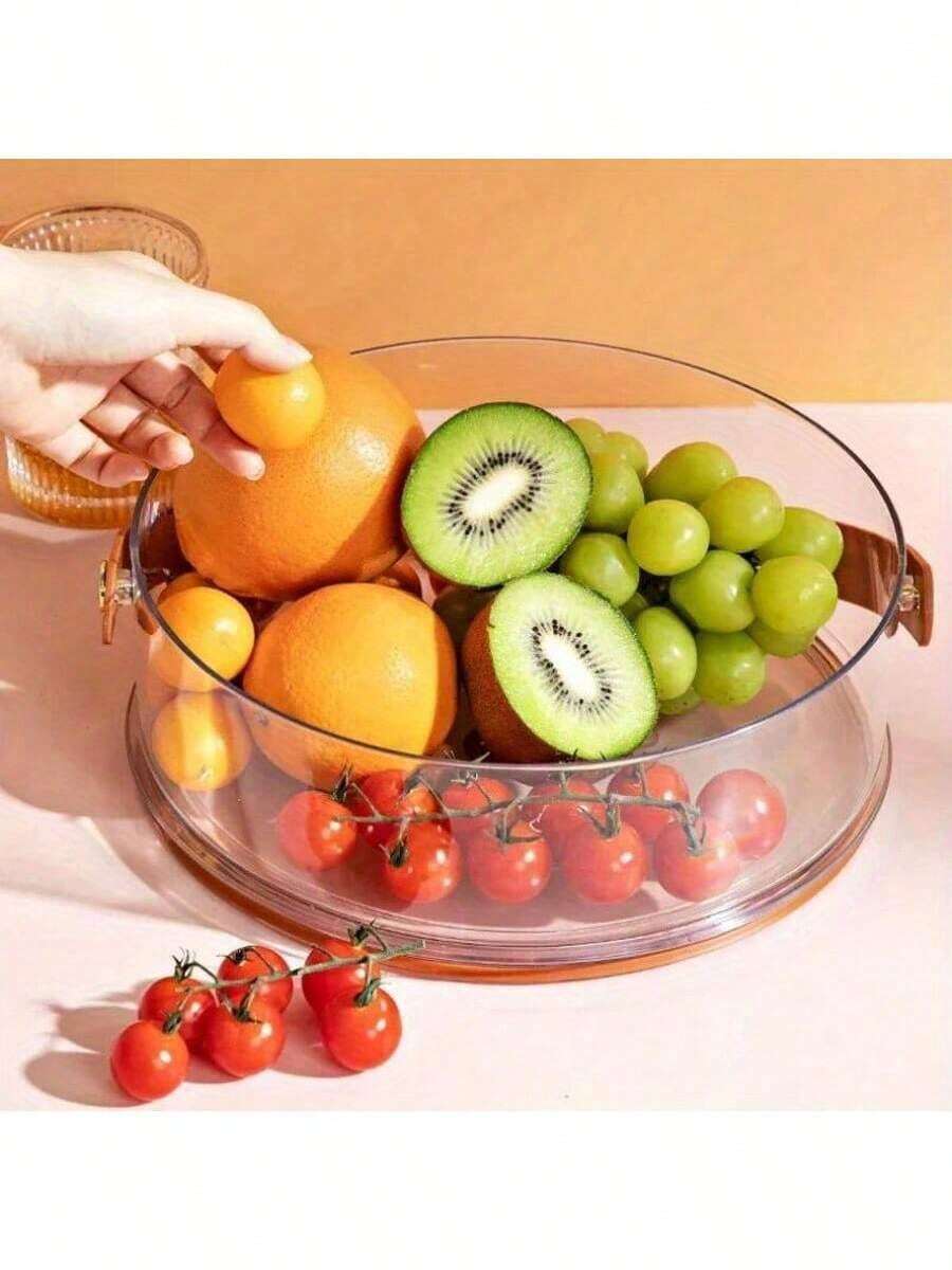 Transparent Portable Simple Dried Fruit Box With Lid Compartmentalized Sealed - A - View 1