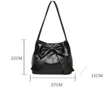 Pink Tote Bag For Women, Fashionable Large Capacity Handbag With Bowknot Versatile Shoulder Handbag, Christmas Gifts, Valentine's Day And New Year Gifts - 粉色 - 查看 7