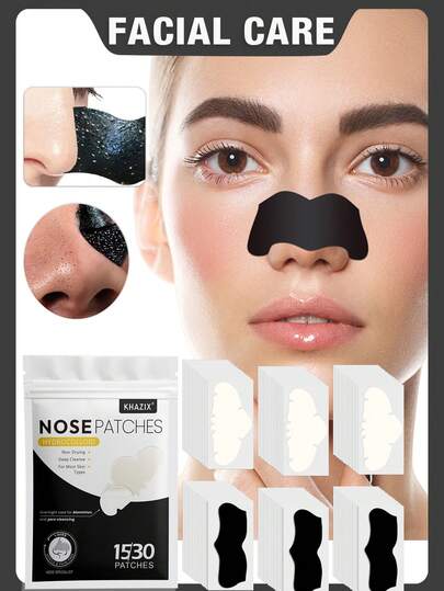 15/30 piezas Limpieza y cuidado de los poros, Cuidado de los puntos negros y el acné, Contiene extractos de medicina tradicional china, Suave y no irritante, Sin alcohol, Relajante, Sin fragancia