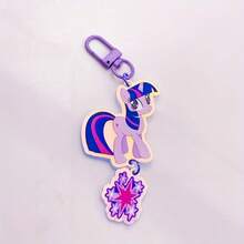 My Little Pony Creative Acrylic Keychain For Backpacks - Fluttershy Rarity Twilight Sparkle Pinkie Pie - Adorable Accessory Compact And Cute, Pairs Perfectly With Any Bag Or Backpack Accessory. Ideal For School And Office Use. The Perfect Gift For Young People On Birthdays, Christmas, And Back-To-School Season. Suitable For Birthday Celebrations, Ideal As A Friend Gift, Or Commemorative Present. - Multicolor - View 8