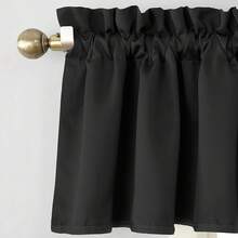 Barrow - Par de Cortinas con Bolsillo para Barra de bajo Consumo, Color Verde Salvia, 18 x 54 Pulgadas (Paquete de 2) - Negro - Ver 3