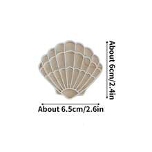 Decoración de pared de arte náutico con tema de sirena de madera bohemia, acrílico y concha blanca para la habitación de niños y niñas - Multicolor - Ver 9