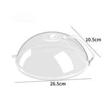 Reusable Microwave Splatter & Steak Splatter Cover With Handle - Oil-Proof Transparent Lid For Bowls, Plates & Dishes - Multicolor - View 12