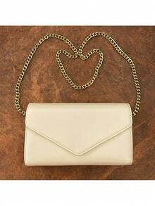 Classic Women's Purse, Chain Bag, Crossbody Bag, Girl's Gift - 白色金標 - 查看 2