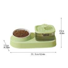 Ceramic Dog/Cat Food & Water Bowl, Slanted Neck-Protecting Pet Feeding Bowl, Pet Supplies - 300ml - View 2