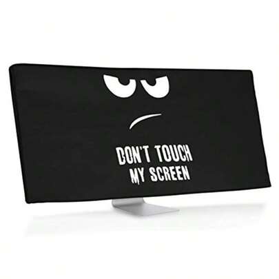 kwmobile Funda Compatible con Monitor Monitor de 34-35" - Cubierta Protectora Textil para Pantalla - Don't Touch my Screen