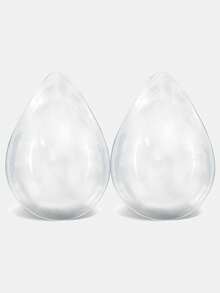 ANGDIE 1 Pair Silicone Water Drop Shaped Breast Prosthesis, Artificial Silicone Breast Implants Chest Pads, Unisex For Post-Mastectomy - Clear - View 17