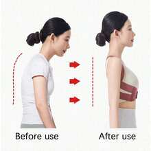 1 قطعة مصحح وضعية رياضي متعدد الوظائف - خفيف الوزن وقابل للتنفس، مناسب للجنسين، دعم الظهر غير مرئي، مضاد للانحناء، دعم الكتف قابل للتعديل - مناسب للارتداء اليومي، تثبيت الترقوة - يعزز الوضعية الصحية، يمنع الانحناء، تشكيل الخصر، رفع البطن، حزام رياضي. [تصميم ضيق، يوصى بارتدائه فوق الملابس لتجنب تهيج الجلد] - الأسود - مشاهدة 6