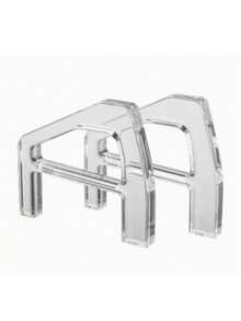 Suporte horizontal para consoles Slim/Pro, base de jogo transparente - Branco transparente tipo B - Ver 1