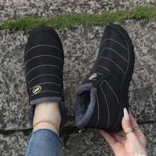 Nuevas Botas de Algodón de Talla Grande con Forro de Felpa y Botas de Nieve de Beijing Antiguas Engrosadas Zapatos Casuales Cálidos Zapatos de Comercio Exterior Transfronterizo - ST888-Morado - Ver 6