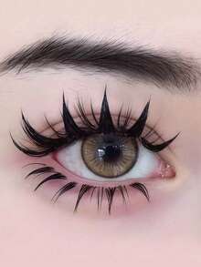 5 Pairs Anime-Style Thick False Eyelashes, Suitable For Cosplay And Natural Lengthening Makeup - Fluffy Lashes - View 1